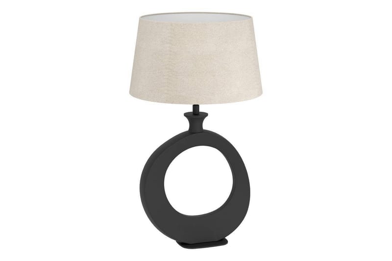 Bordlampe Eglo Diezma Svart/Natur 52 cm - 52 cm - Belysning - Innendørsbelysning & Lamper - Nattlampe - Nattlampe bord