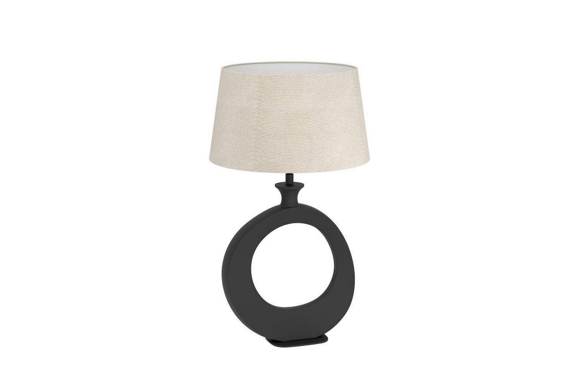 Bordlampe Eglo Diezma Svart/Natur 52 cm - 52 cm - Belysning - Innendørsbelysning & Lamper - Nattlampe - Nattlampe bord