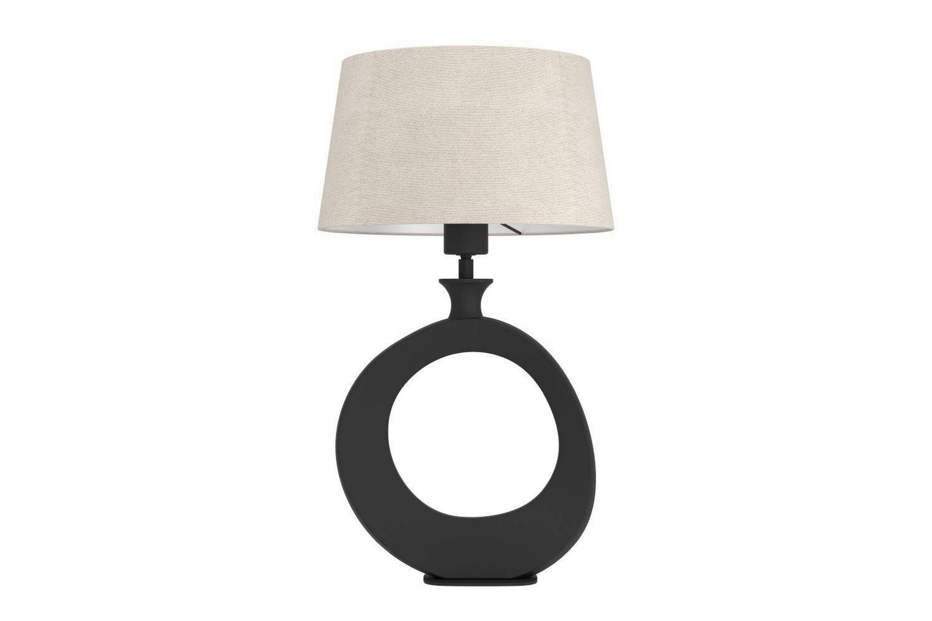 Bordlampe Eglo Diezma Svart/Natur 52 cm - 52 cm - Belysning - Innendørsbelysning & Lamper - Nattlampe - Nattlampe bord