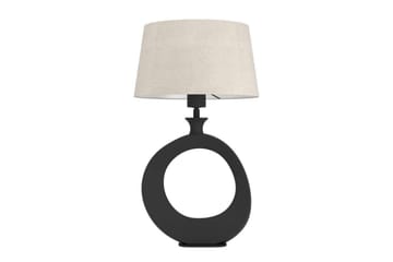 Bordlampe Eglo Diezma Svart/Natur 52 cm - 52 cm - Belysning - Innendørsbelysning & Lamper - Nattlampe - Nattlampe bord