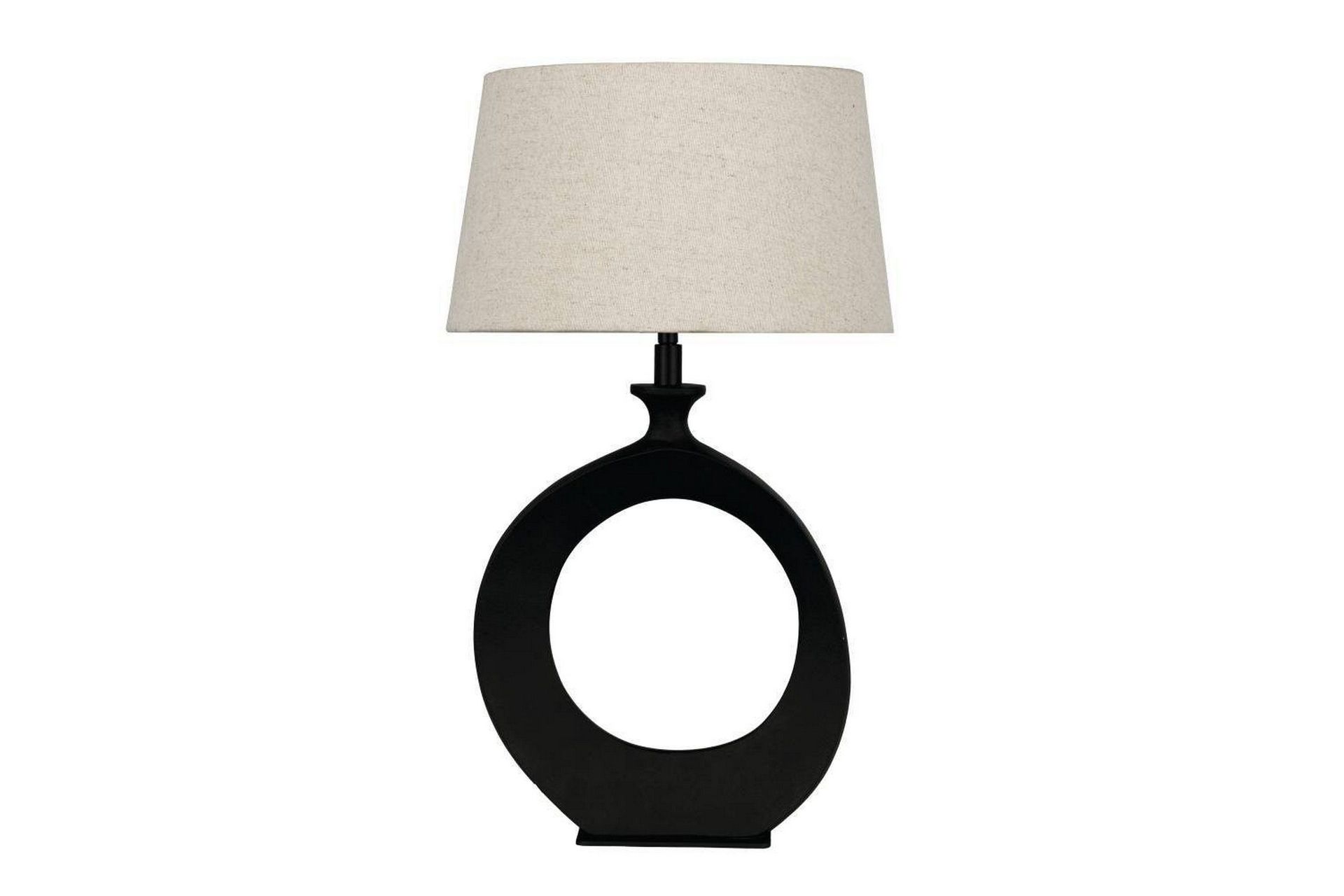 Bordlampe Eglo Diezma Svart/Natur 52 cm - 52 cm
