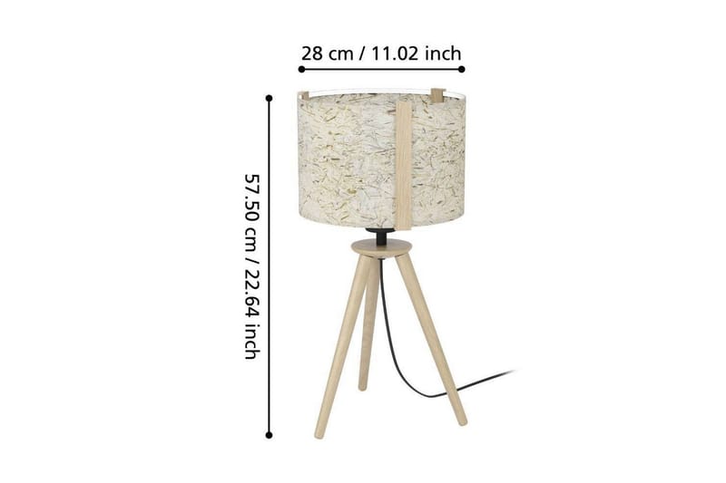 Bordlampe Eglo Hontongas Brun - Belysning - Innendørsbelysning & Lamper - Nattlampe - Nattlampe bord