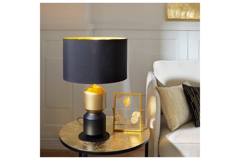 Bordlampe Eglo Laurignano Svart/Gull - Belysning - Innendørsbelysning & Lamper - Nattlampe - Nattlampe bord