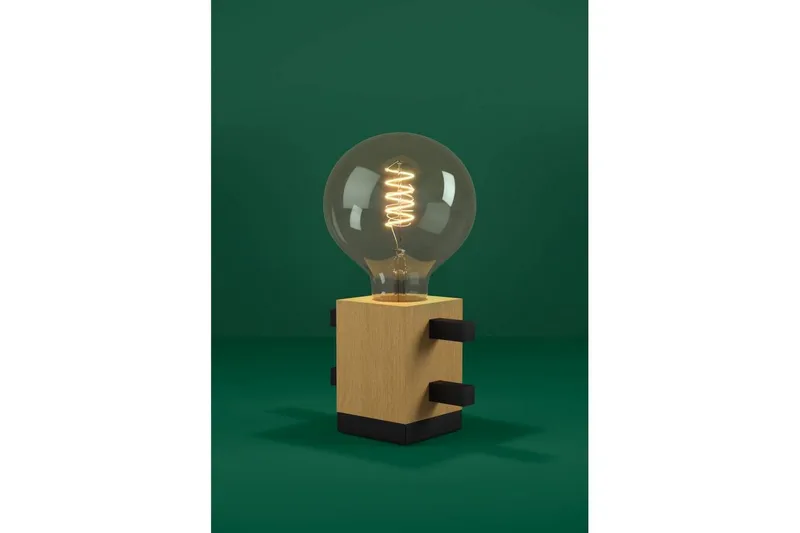 Bordlampe Eglo Levantara Svart/Tre - Belysning - Innendørsbelysning & Lamper - Nattlampe - Nattlampe bord