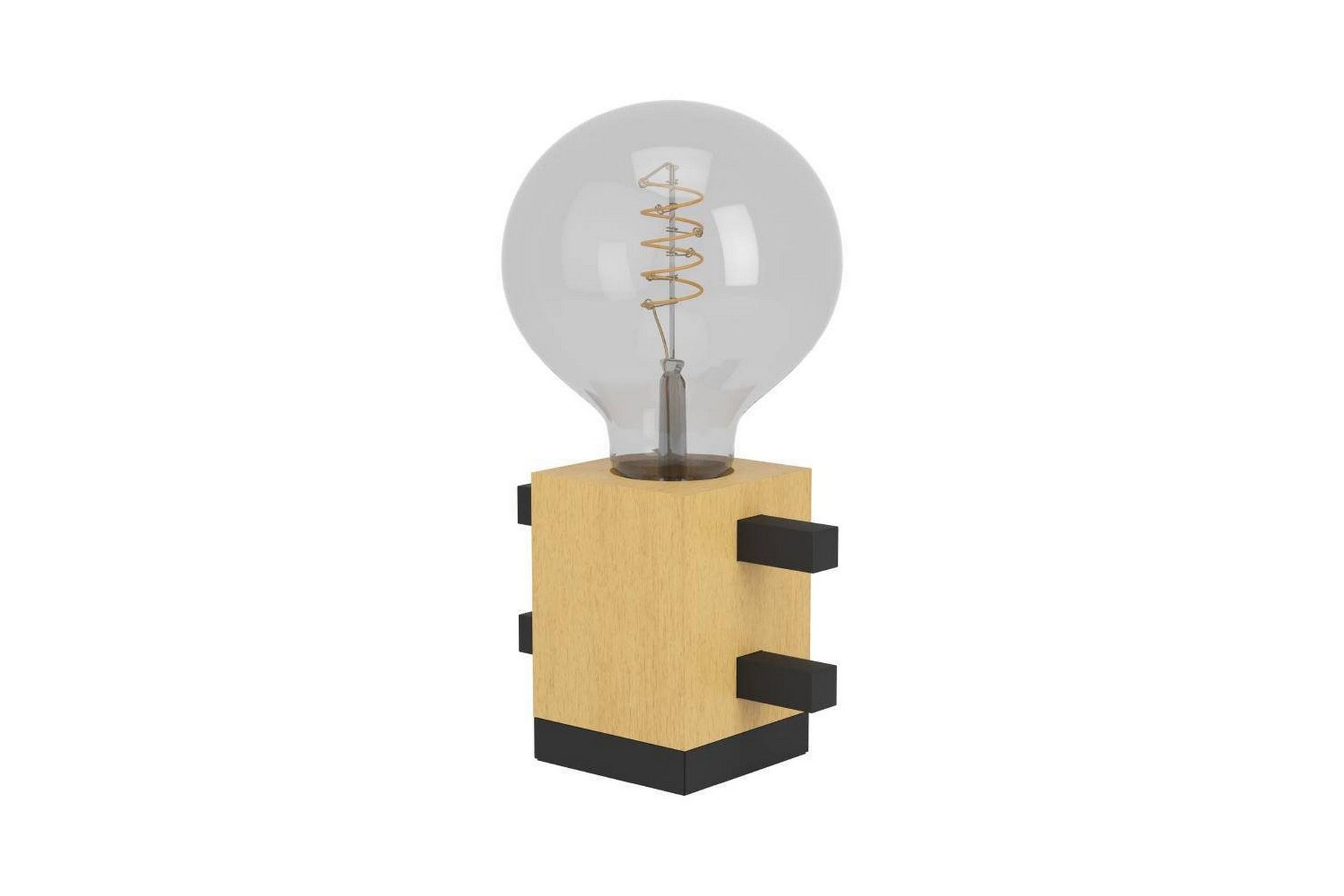 Bordlampe Eglo Levantara Svart/Tre -