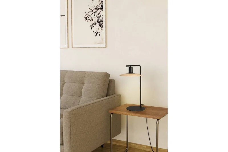 Bordlampe Eglo Mayazes svart/tre - Belysning - Innendørsbelysning & Lamper - Nattlampe - Nattlampe bord