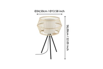 Bordlampe Eglo Monterroso Natur - Belysning - Innendørsbelysning & Lamper - Nattlampe - Nattlampe bord