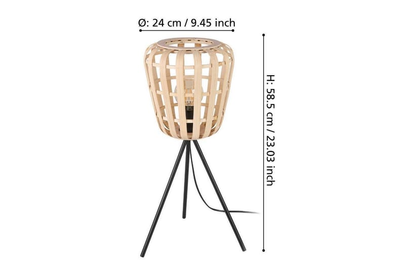 Bordlampe Eglo Montezuelo Tre - Belysning - Innendørsbelysning & Lamper - Nattlampe - Nattlampe bord