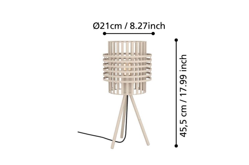 Bordlampe Eglo Oltamar Sand - Belysning - Innendørsbelysning & Lamper - Nattlampe - Nattlampe bord