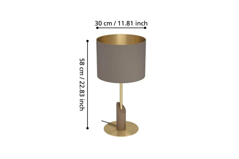 Bordlampe Eglo Santandria Cappuccino - Belysning - Innendørsbelysning & Lamper - Nattlampe - Nattlampe bord