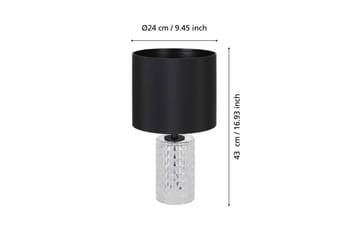 Bordlampe Eglo Sapuara Svart Krystall - Belysning - Innendørsbelysning & Lamper - Nattlampe - Nattlampe bord