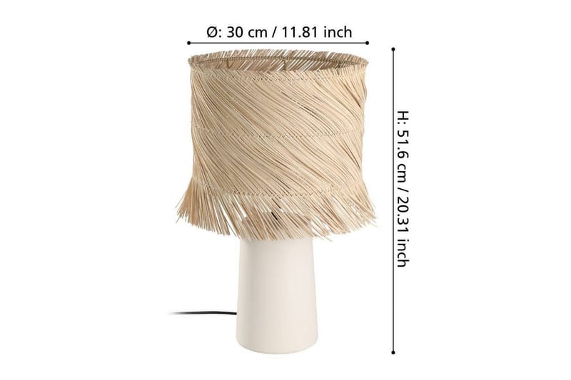 Bordlampe Eglo Paisano Rotting - Belysning - Innendørsbelysning & Lamper - Nattlampe - Nattlampe bord