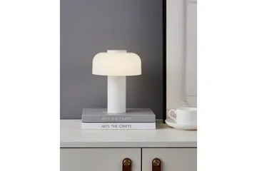 Bordlampe Eglo Ponente med Touch Hvit/Satineret - Hvit - Belysning - Innendørsbelysning & Lamper - Nattlampe - Nattlampe bord