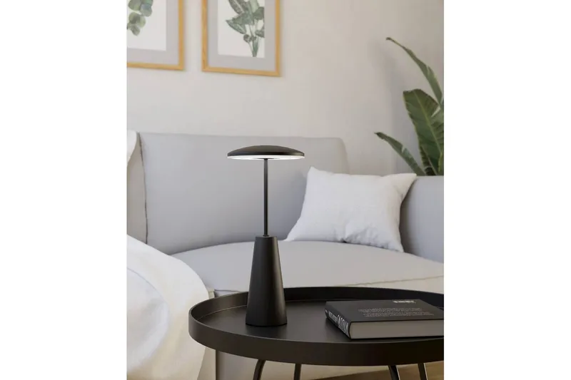 Bordlampe Eglo Piccola med touch svart - Svart/Hvit - Belysning - Innendørsbelysning & Lamper - Nattlampe - Nattlampe bord