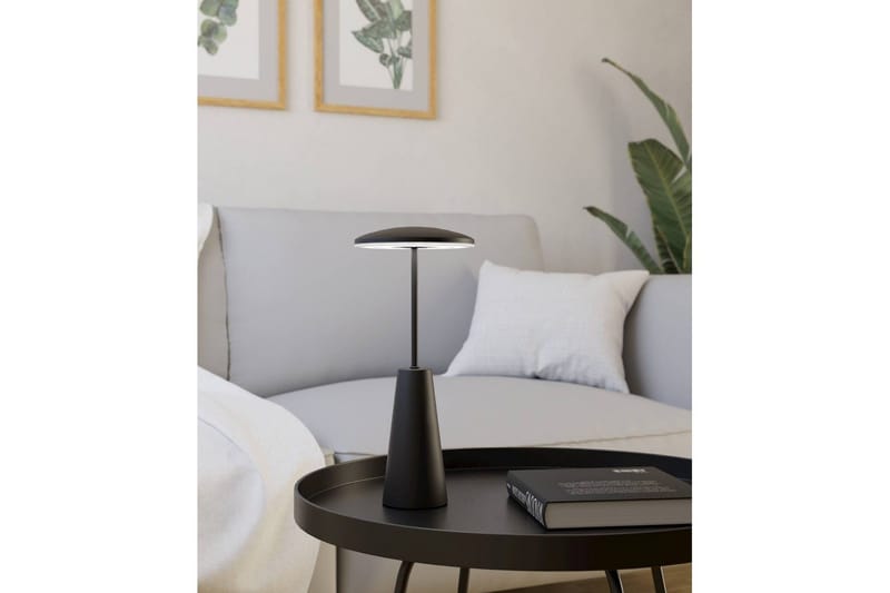 Bordlampe Eglo Piccola med touch svart - Svart/Hvit - Belysning - Innendørsbelysning & Lamper - Nattlampe - Nattlampe bord