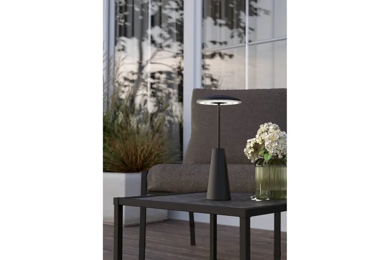 Bordlampe Eglo Piccola med touch svart - Svart/Hvit - Belysning - Innendørsbelysning & Lamper - Nattlampe - Nattlampe bord