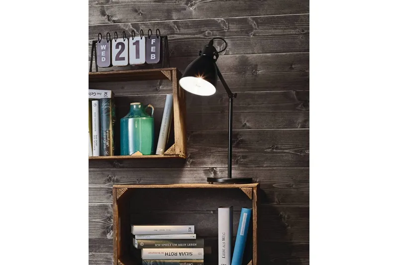 Bordlampe Eglo Priddy - Svart/Hvit - Belysning - Innendørsbelysning & Lamper - Nattlampe - Nattlampe bord