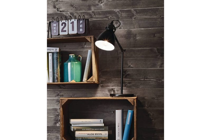 Bordlampe Eglo Priddy - Svart/Hvit - Belysning - Innendørsbelysning & Lamper - Nattlampe - Nattlampe bord