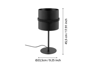 Bordlampe Eglo Paraguaio Svart - Belysning - Innendørsbelysning & Lamper - Nattlampe - Nattlampe bord