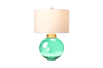 Bordlampe Elstead Lighting Kara Aldret Messing - Mørkegrønt Glass - Aldret Messing - Mørkegrønt Glass - Belysning - Innendørsbelysning & Lamper - Nattlampe - Nattlampe bord