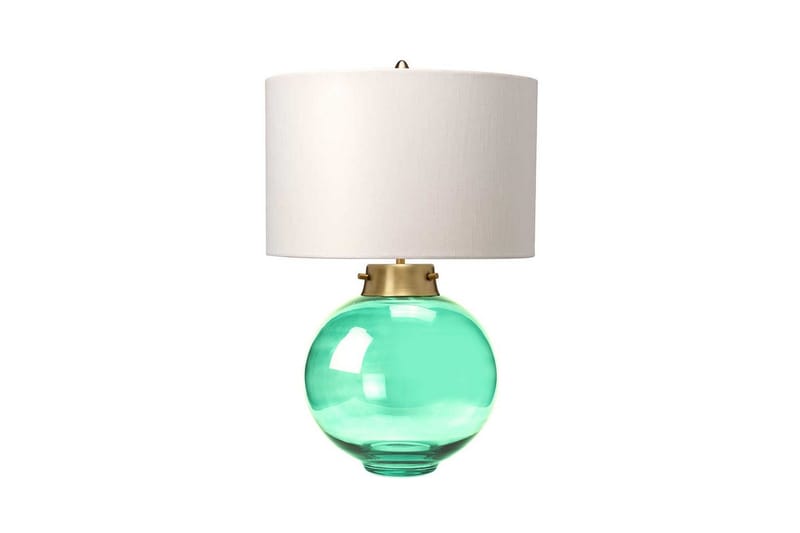 Bordlampe Elstead Lighting Kara Aldret Messing - Mørkegrønt Glass - Aldret Messing - Mørkegrønt Glass - Belysning - Innendørsbelysning & Lamper - Nattlampe - Nattlampe bord