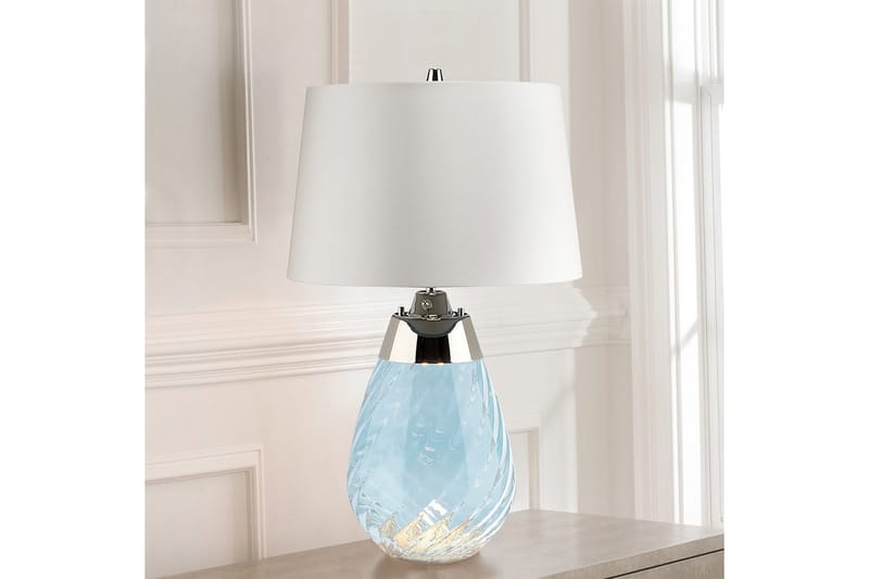 Bordlampe Elstead Lighting Lena Blå - Blå - Belysning - Innendørsbelysning & Lamper - Nattlampe - Nattlampe bord