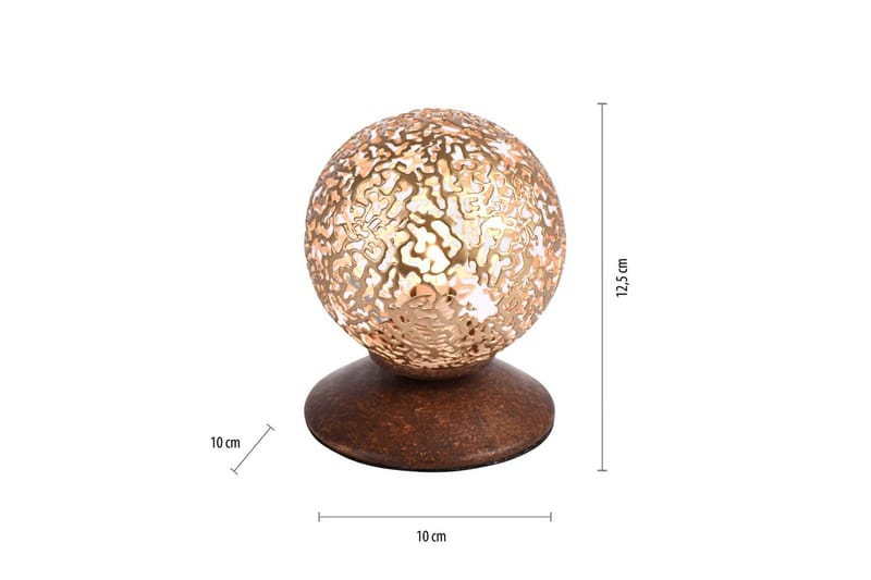 Bordlampe Greta - 10x12,5x10 cm - Belysning - Innendørsbelysning & Lamper - Nattlampe - Nattlampe bord