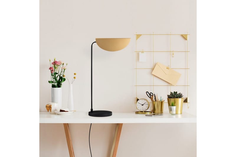 Bordlampe Hjørne Svart / Gull - Svart / Gull - Belysning - Innendørsbelysning & Lamper - Nattlampe - Nattlampe bord