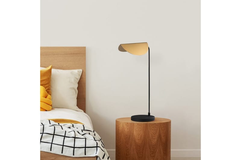 Bordlampe Hjørne Svart / Gull - Svart / Gull - Belysning - Innendørsbelysning & Lamper - Nattlampe - Nattlampe bord