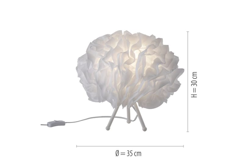 Bordlampe Lolasmart Naomi - 35x30x35 cm - Belysning - Innendørsbelysning & Lamper - Nattlampe - Nattlampe bord