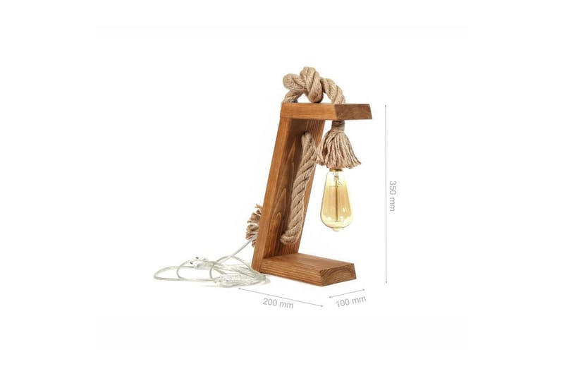 Bordlampe Lumina Brun / Gull - Brun/Gull - Belysning - Innendørsbelysning & Lamper - Nattlampe - Nattlampe bord