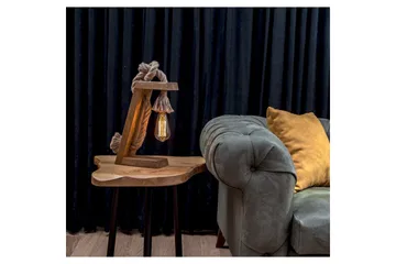 Bordlampe Lumina Brun / Gull - Brun/Gull - Belysning - Innendørsbelysning & Lamper - Nattlampe - Nattlampe bord