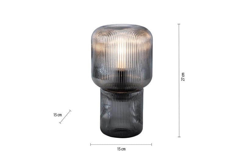 Bordlampe Mashi - 15x27x15 cm - Belysning - Innendørsbelysning & Lamper - Nattlampe - Nattlampe bord