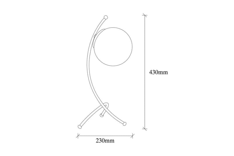 Bordlampe Melra Hvit / Kobber - Hvit / Kobber - Belysning - Innendørsbelysning & Lamper - Nattlampe - Nattlampe bord
