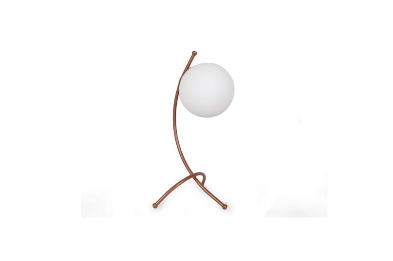Bordlampe Melra Hvit / Kobber - Hvit / Kobber - Belysning - Innendørsbelysning & Lamper - Nattlampe - Nattlampe bord