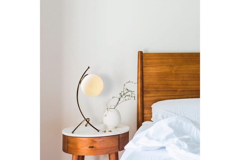 Bordlampe Melra Vintage / Hvit - Vintage / Hvit - Belysning - Innendørsbelysning & Lamper - Nattlampe - Nattlampe bord