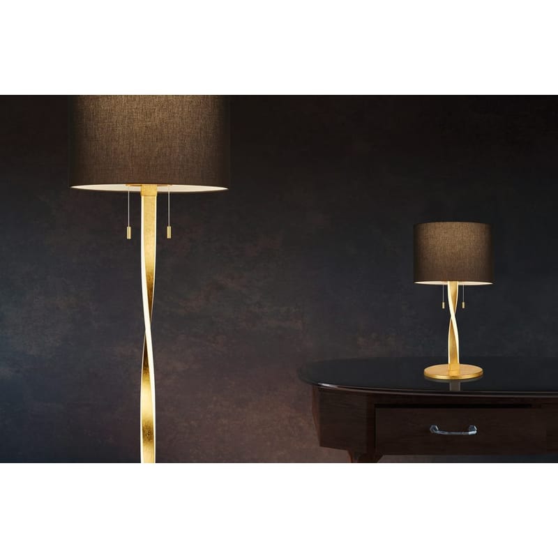 Bordlampe Nandor - Svart/gull - Belysning - Innendørsbelysning & Lamper - Nattlampe - Nattlampe bord