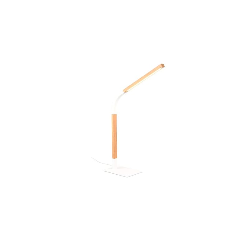 Bordlampe Norris - Matt hvit/tre - Belysning - Innendørsbelysning & Lamper - Nattlampe - Nattlampe bord