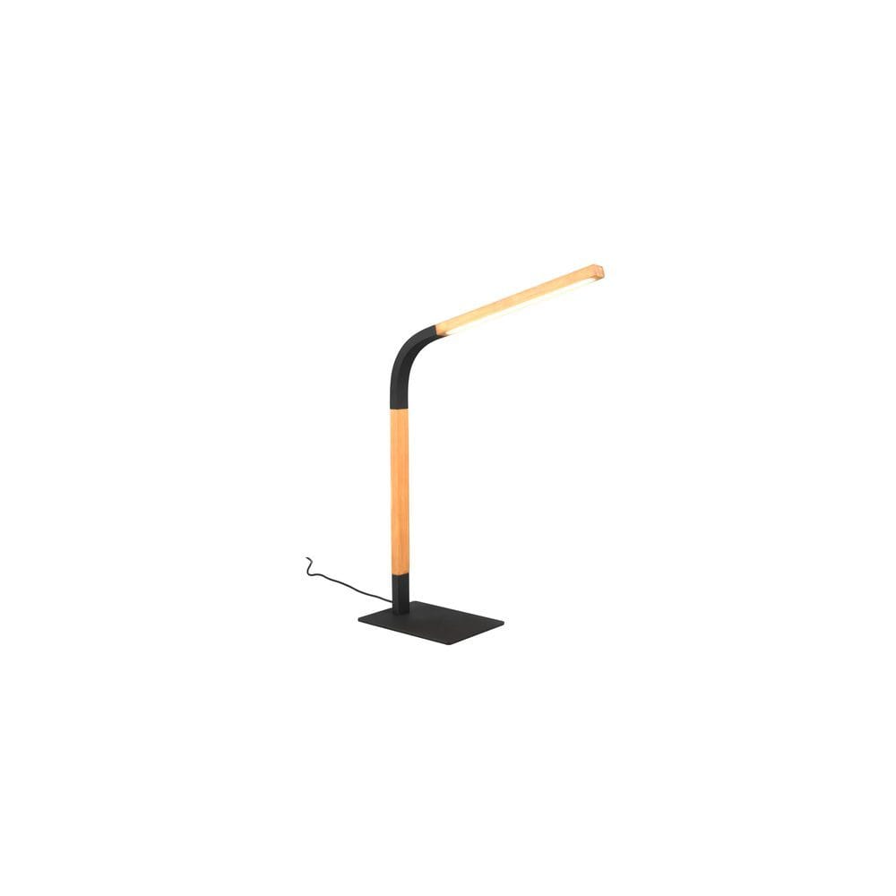 Bordlampe Norris - Matt svart/tre