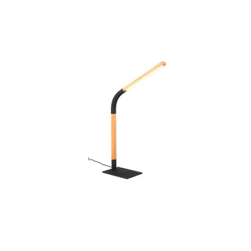 Bordlampe Norris - Matt svart/tre - Belysning - Innendørsbelysning & Lamper - Nattlampe - Nattlampe bord