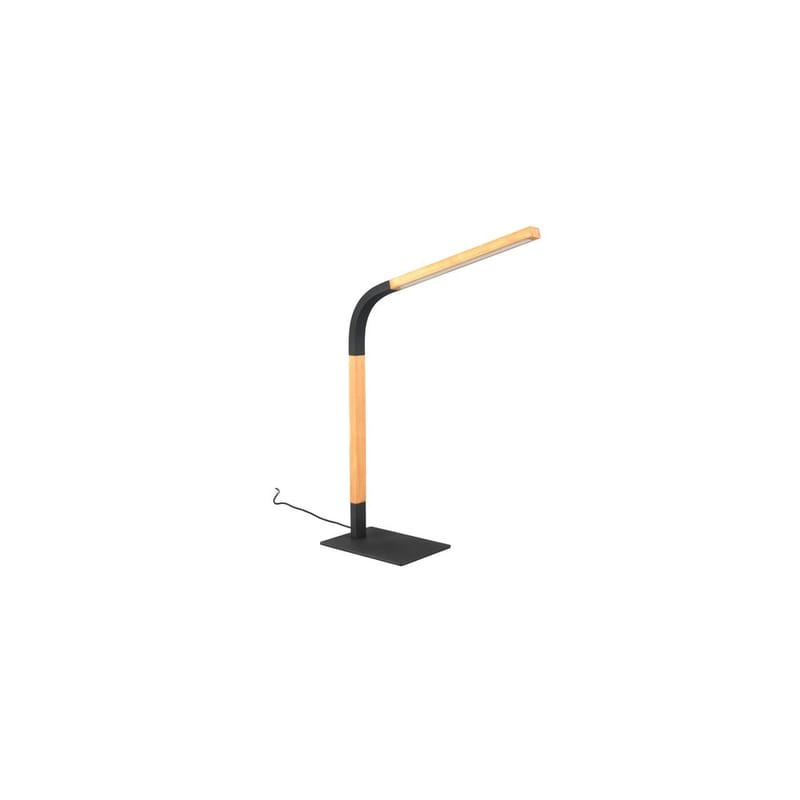 Bordlampe Norris - Matt svart/tre - Belysning - Innendørsbelysning & Lamper - Nattlampe - Nattlampe bord