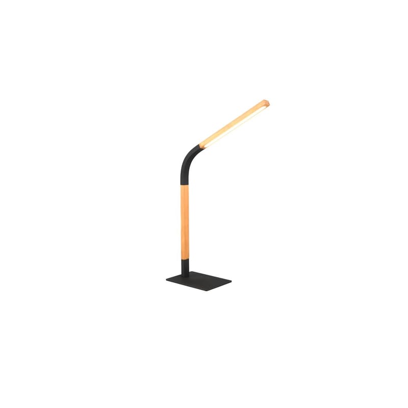 Bordlampe Norris - Matt svart/tre - Belysning - Innendørsbelysning & Lamper - Nattlampe - Nattlampe bord