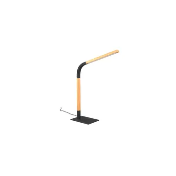 Bordlampe Norris - Matt svart/tre - Belysning - Innendørsbelysning & Lamper - Nattlampe - Nattlampe bord
