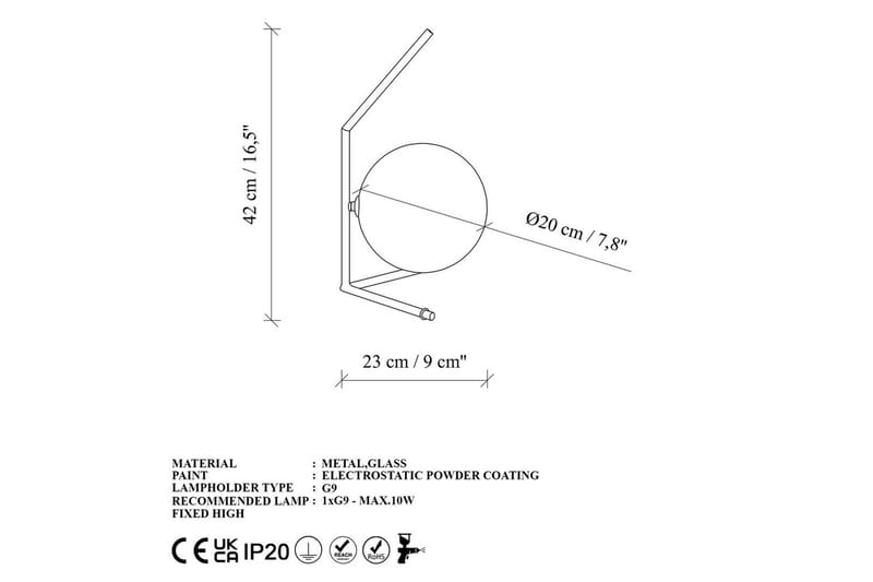 Bordlampe Rathi Gull - Gull - Belysning - Innendørsbelysning & Lamper - Nattlampe - Nattlampe bord