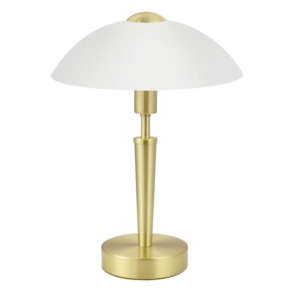 Bordlampe Solo med touch - Matt messing