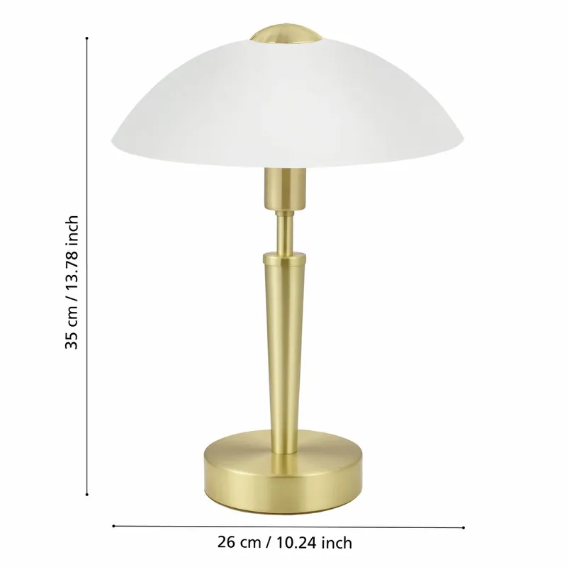 Bordlampe Solo med touch - Matt messing - Belysning - Innendørsbelysning & Lamper - Nattlampe - Nattlampe bord