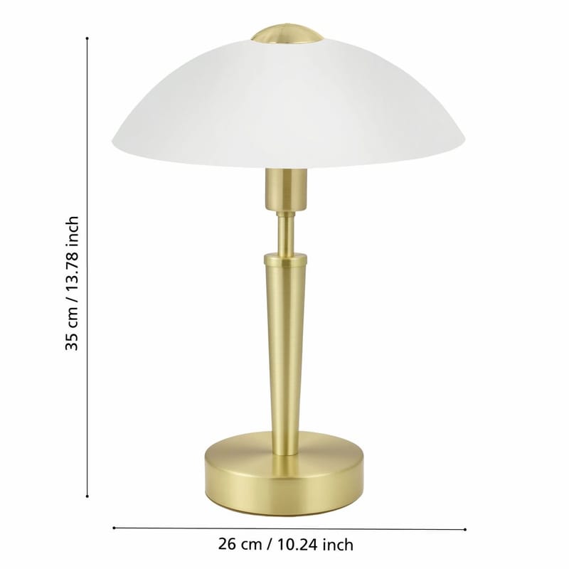 Bordlampe Solo med touch - Matt messing - Belysning - Innendørsbelysning & Lamper - Nattlampe - Nattlampe bord