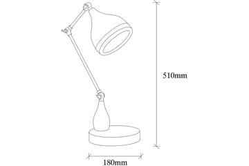 Bordlampe Sood Svart / Kobber - Bronse/Svart - Belysning - Innendørsbelysning & Lamper - Nattlampe - Nattlampe bord