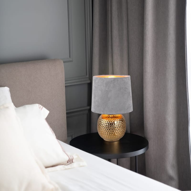Bordlampe Sophia - Grå - Belysning - Innendørsbelysning & Lamper - Nattlampe - Nattlampe bord