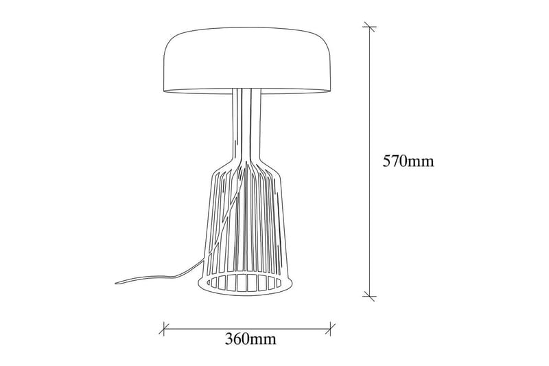 Bordlampe Sourab Embedrant Svart / Gull - Gull/Svart - Belysning - Innendørsbelysning & Lamper - Nattlampe - Nattlampe bord